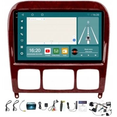 Projack RADIO NAWIGACJA MERCEDES W220 1998-2005 CARPLAY ANDROID AUTO 8/256GB SIM Projack RADIO NAWIGACJA MERCEDES W220 1998-2005 CARPLAY ANDROID AUTO 8/256GB SIM