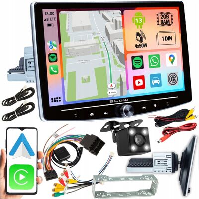 Blow Radio Samochodowe 1Din 10 Cali Android 13 Bluetooth Obrotowe Kamera Cofania Blow Radio Samochodowe 1Din 10 Cali Android 13 Bluetooth Obrotowe Kamera Cofania