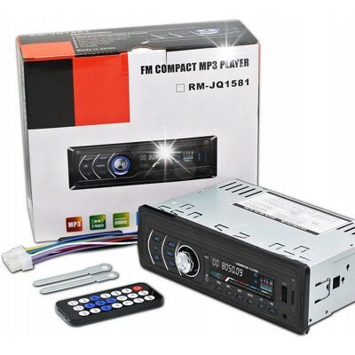 Inny producent Radio samochodowe 1DIN Bluetooth USB SD AUX MP3 mikrofon pilot zestaw Inny producent Radio samochodowe 1DIN Bluetooth USB SD AUX MP3 mikrofon pilot zestaw