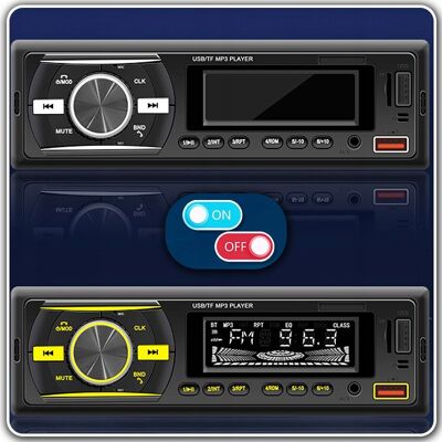 Inny producent Radio samochodowe 1DIN z Bluetooth USB SD AUX MP3 mikrofonem i pilotem Inny producent Radio samochodowe 1DIN z Bluetooth USB SD AUX MP3 mikrofonem i pilotem