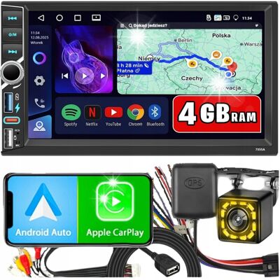 Inny producent RADIO SAMOCHODOWE 2 DIN 4GB RAM ANDROID AUTO CARPLAY ANDROID 15 RDS DSP 7' Inny producent RADIO SAMOCHODOWE 2 DIN 4GB RAM ANDROID AUTO CARPLAY ANDROID 15 RDS DSP 7'
