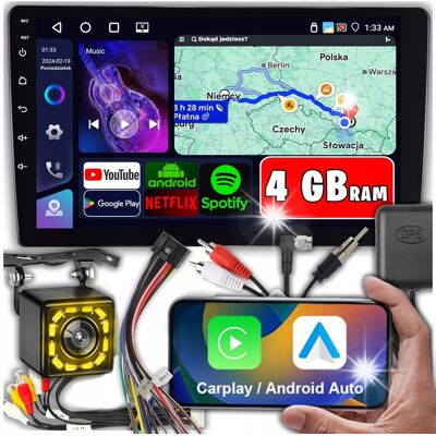 Inny producent RADIO SAMOCHODOWE 2 DIN ANDROID 13 CARPLAY WIFI GPS MAPY RDS DOTYKOWE 4GB Inny producent RADIO SAMOCHODOWE 2 DIN ANDROID 13 CARPLAY WIFI GPS MAPY RDS DOTYKOWE 4GB