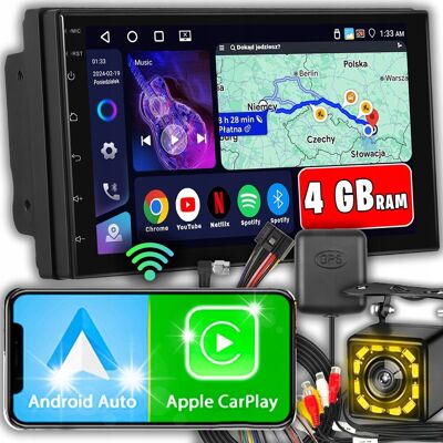 Inny producent RADIO SAMOCHODOWE 2 DIN ANDROID AUTO CARPLAY 4GB/64GB ANDROID 13 RDS DSP Inny producent RADIO SAMOCHODOWE 2 DIN ANDROID AUTO CARPLAY 4GB/64GB ANDROID 13 RDS DSP