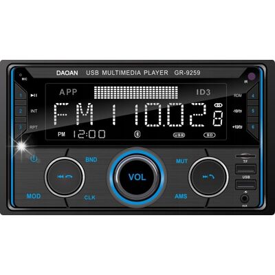 Inny producent RADIO SAMOCHODOWE 2-DIN BLUETOOTH USB SD RDS LCD RGB MIKROFON PILOT Inny producent RADIO SAMOCHODOWE 2-DIN BLUETOOTH USB SD RDS LCD RGB MIKROFON PILOT