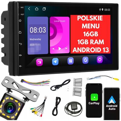 Inny producent Radio Samochodowe 2 Din Hifi Android 13 Rds Gps Wifi Usb 1Gb/16Gb Rds 7' Inny producent Radio Samochodowe 2 Din Hifi Android 13 Rds Gps Wifi Usb 1Gb/16Gb Rds 7'