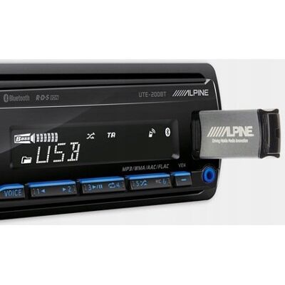 Radio samochodowe Alpine UTE-200BT 1 DIN FM AM USB AUX BLUETOOTH MULTICOLOR Radio samochodowe Alpine UTE-200BT 1 DIN FM AM USB AUX BLUETOOTH MULTICOLOR