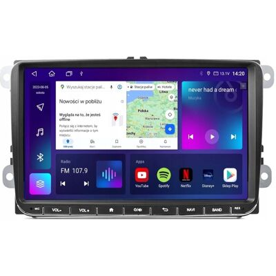 Inny producent Radio samochodowe ANDROID GMS 8928TQ VOLKSWAGEN SKODA SEAT BT DSP CAR PLAY Inny producent Radio samochodowe ANDROID GMS 8928TQ VOLKSWAGEN SKODA SEAT BT DSP CAR PLAY