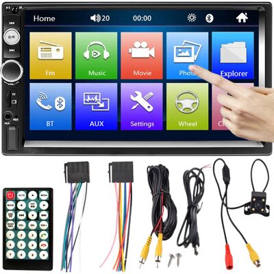Retoo Radio Samochodowe Bluetooth 2Din Usb Dotyk Retoo Radio Samochodowe Bluetooth 2Din Usb Dotyk