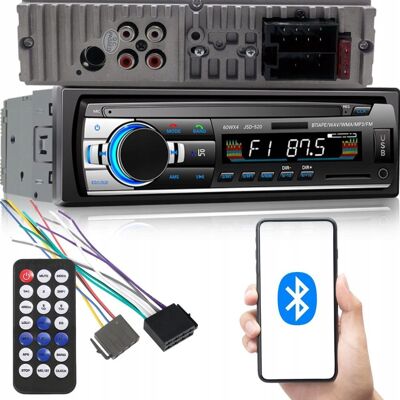 VERK GROUP Radio Samochodowe Bluetooth USB Aux Sd 1-Din Mikrofon + Pilot 4 X 60W VERK GROUP Radio Samochodowe Bluetooth USB Aux Sd 1-Din Mikrofon + Pilot 4 X 60W