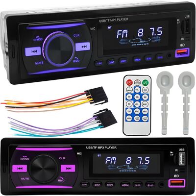 Retoo Radio Samochodowe Bluetooth Usb Mp3 Aux Kolory Retoo Radio Samochodowe Bluetooth Usb Mp3 Aux Kolory