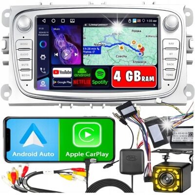 Inny producent Radio samochodowe do FORD MONDEO MK4 FOCUS MK2 MK3 GALAXY CarPlay WiFi GPS Inny producent Radio samochodowe do FORD MONDEO MK4 FOCUS MK2 MK3 GALAXY CarPlay WiFi GPS