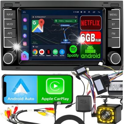 Inny producent RADIO SAMOCHODOWE do VOLKSWAGEN VW MULTIVAN TOUAREG ANDROID GPS WIFI BT 6GB Inny producent RADIO SAMOCHODOWE do VOLKSWAGEN VW MULTIVAN TOUAREG ANDROID GPS WIFI BT 6GB