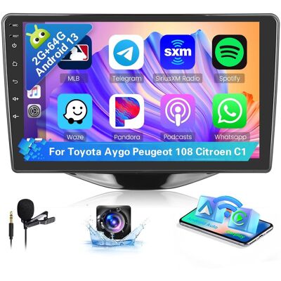 Inny producent Radio samochodowe Hikity Android 13 9 cali GPS Carplay Toyota Aygo Inny producent Radio samochodowe Hikity Android 13 9 cali GPS Carplay Toyota Aygo
