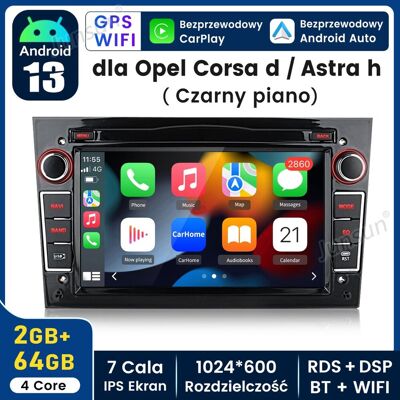 Radio Samochodowe Junsun Opel Astra H Corsa C D Meriva Zafira A B Android13 Nawigacja Carplay Wifi 2-Din Gps Navi Wifi Rds Bt Dab+ Kam Lte Radio Samochodowe Junsun Opel Astra H Corsa C D Meriva Zafira A B Android13 Nawigacja Carplay Wifi 2-Din Gps Navi Wifi Rds Bt Dab+ Kam Lte
