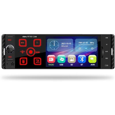 Xblitz RF350 Przezroczyste radio samochodowe z kamerą & Bluetooth Xblitz RF350 Przezroczyste radio samochodowe z kamerą & Bluetooth