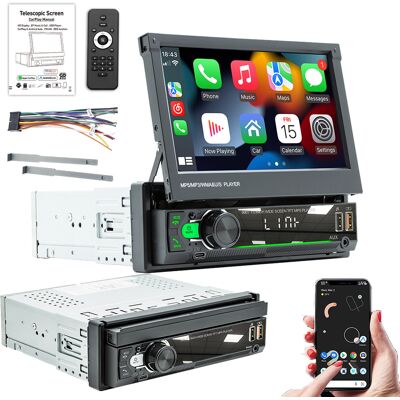 producent niezdefiniowany 7-Calowe Radio Samochodowe Z Carplay Android Auto I Elektrycznym Teleskopowym Ekranem Dotykowym, Odtwarzaczem Mp5 I Mirror Link Bluetooth 5.1 producent niezdefiniowany 7-Calowe Radio Samochodowe Z Carplay Android Auto I Elektrycznym Teleskopowym Ekranem Dotykowym, Odtwarzaczem Mp5 I Mirror Link Bluetooth 5.1