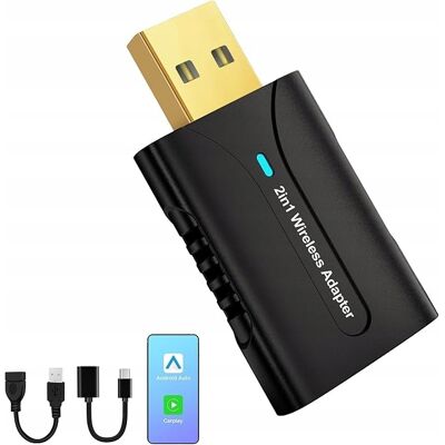 producent niezdefiniowany Bezprzewodowy Adapter Mini Carplay Android Auto Wifi 5.8ghz I Bluetooth 5.2 producent niezdefiniowany Bezprzewodowy Adapter Mini Carplay Android Auto Wifi 5.8ghz I Bluetooth 5.2