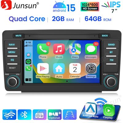 Junsun Radio Android 15 7″ Do Škoda Octavia Ii, Yeti, Rapid, Roomster, Superb – 2 Gb + 64 Gb, Carplay, Android Auto, Gps Junsun Radio Android 15 7″ Do Škoda Octavia Ii, Yeti, Rapid, Roomster, Superb – 2 Gb + 64 Gb, Carplay, Android Auto, Gps