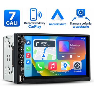 Junsun Radio Samochodowe 2din 7' Carplay Android Auto Bluetooth Fm Usb-C Kamera Cofania Junsun Radio Samochodowe 2din 7' Carplay Android Auto Bluetooth Fm Usb-C Kamera Cofania