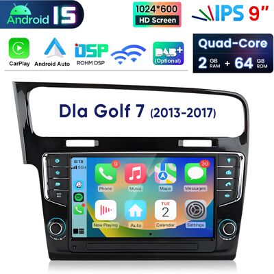 Junsun Radio Samochodowe Android 15 9″ 2+64 Gb Do Vw Golf Vii 2013-2017, Carplay, Android Auto, Gps, Wi-Fi, Bluetooth, Dsp Junsun Radio Samochodowe Android 15 9″ 2+64 Gb Do Vw Golf Vii 2013-2017, Carplay, Android Auto, Gps, Wi-Fi, Bluetooth, Dsp