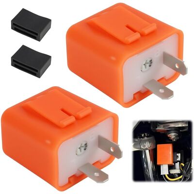 Inny producent 2 sztuki Uniwersalny przekaźnik kierunkowskazu LED 12 V, 2 piny, centralny cygaraż LED, wskaźnik prędkości z regulacją prędkości, do motocykli i poj.. Inny producent 2 sztuki Uniwersalny przekaźnik kierunkowskazu LED 12 V, 2 piny, centralny cygaraż LED, wskaźnik prędkości z regulacją prędkości, do motocykli i poj..