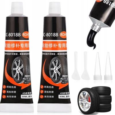 Inny producent KLEJ DO OPON 2SZT 30ML CZARNY USZCZELNIACZ GUMOWY NAPRAWCZY WYSOKA MOC Inny producent KLEJ DO OPON 2SZT 30ML CZARNY USZCZELNIACZ GUMOWY NAPRAWCZY WYSOKA MOC