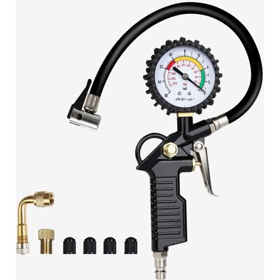 Inny producent MIERNIK CIŚNIENIA OPON 220 PSI WIELOFUNKCYJNY MANOMETR POWIETRZA ZESTAW Inny producent MIERNIK CIŚNIENIA OPON 220 PSI WIELOFUNKCYJNY MANOMETR POWIETRZA ZESTAW