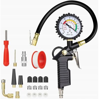 Inny producent MIERNIK CIŚNIENIA OPON 220 PSI WIELOFUNKCYJNY TESTER POWIETRZA SAMOCHÓD Inny producent MIERNIK CIŚNIENIA OPON 220 PSI WIELOFUNKCYJNY TESTER POWIETRZA SAMOCHÓD