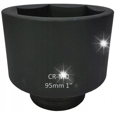 Inny producent Nasadka udarowa CALOWA klucz 95mm 1'' cal stal CR-MO Inny producent Nasadka udarowa CALOWA klucz 95mm 1'' cal stal CR-MO