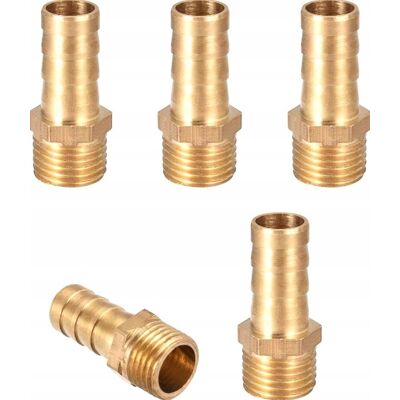 Inny producent ZŁĄCZKA WĄŻ 5 SZTUK ADAPTER 10MM HAK KĄTOWY 1/4 CALA RURA GWINT MOSIĄDZ Inny producent ZŁĄCZKA WĄŻ 5 SZTUK ADAPTER 10MM HAK KĄTOWY 1/4 CALA RURA GWINT MOSIĄDZ