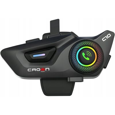 Inny producent Interkom motocyklowy Crown C10 Bluetooth 5.3 czarny Inny producent Interkom motocyklowy Crown C10 Bluetooth 5.3 czarny