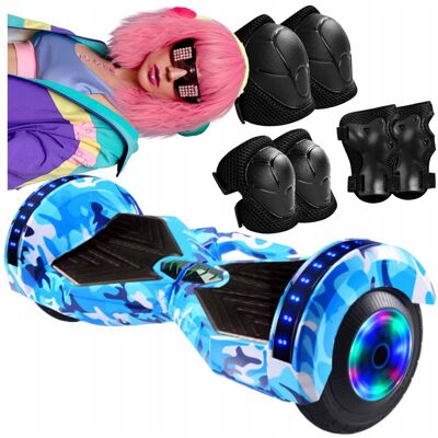 Inny producent Deskorolka Elektryczna Hoverboard Led Deska Głośnik 8 Cali Ochraniacze Inny producent Deskorolka Elektryczna Hoverboard Led Deska Głośnik 8 Cali Ochraniacze