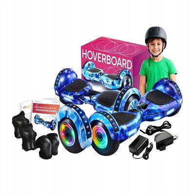 Inny producent Hoverboard 10' Cali Deskorolka Elektryczna Led Deska Głośnik Bt Ochraniacze Inny producent Hoverboard 10' Cali Deskorolka Elektryczna Led Deska Głośnik Bt Ochraniacze