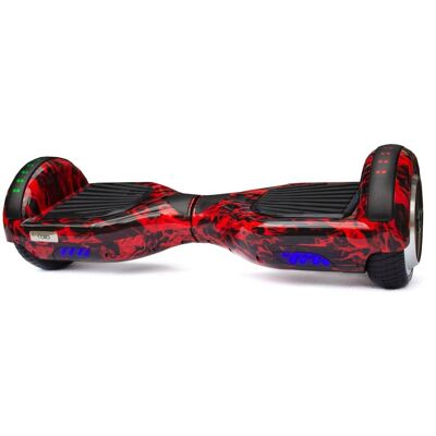 Deskorolka Elektryczna Oio 6,5' Flame 800 W Czerwona Hoverboard Bluetooth + Torba Gratis Dla Dziewczynki Deskorolka Elektryczna Oio 6,5' Flame 800 W Czerwona Hoverboard Bluetooth + Torba Gratis Dla Dziewczynki