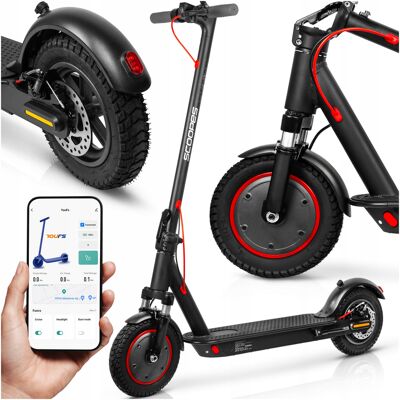 Inny producent Hulajnoga Elektryczna 10 Ah 350w Zasięg 35 Km Duże Koła 10' Z Amortyzacją / Scoopes Inny producent Hulajnoga Elektryczna 10 Ah 350w Zasięg 35 Km Duże Koła 10' Z Amortyzacją / Scoopes
