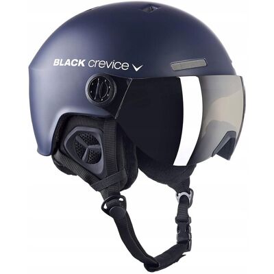 Kask narciarski Black Crevice Gstaad - Regulowany, Oddychający, Lekki Kask narciarski Black Crevice Gstaad - Regulowany, Oddychający, Lekki