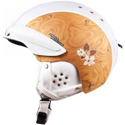 Casco Kask Sp-3 Edelholz Chalet/kwiat, Biały, Rozmiar 58/62 Casco Kask Sp-3 Edelholz Chalet/kwiat, Biały, Rozmiar 58/62