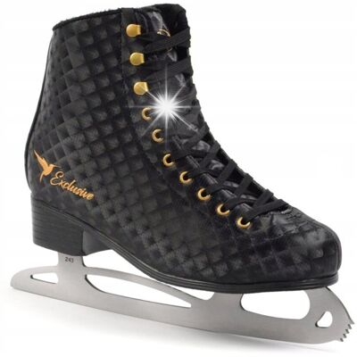 SMJ Sport Figurowe Łyżwy Damskie Czarne 42 Solidne Do Jazdy Rekreacyjnej Figurówki SMJ Sport Figurowe Łyżwy Damskie Czarne 42 Solidne Do Jazdy Rekreacyjnej Figurówki