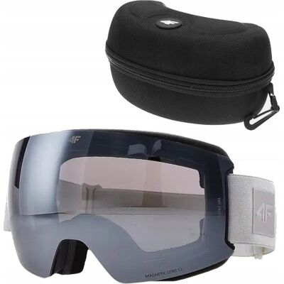 Gogle narciarskie 4F gogle snowboardowe GOGU043 10S biały Gogle narciarskie 4F gogle snowboardowe GOGU043 10S biały