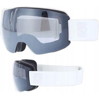 Gogle narciarskie 4F gogle snowboardowe GOGU063 10S biały Gogle narciarskie 4F gogle snowboardowe GOGU063 10S biały