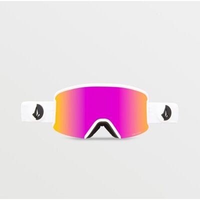 Gogle snowboardowe Volcom Garden Matte White/Pink Chrome ochrona UV różowe (VG0122101) Gogle snowboardowe Volcom Garden Matte White/Pink Chrome ochrona UV różowe (VG0122101)