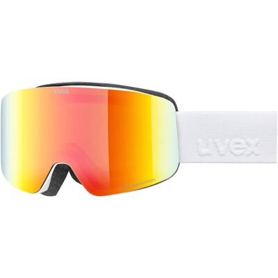 Gogle Uvex Pwdr FM White Matt Mirror Rainbow 2026 Gogle Uvex Pwdr FM White Matt Mirror Rainbow 2026