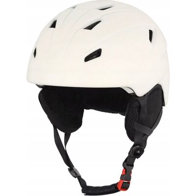 Kask narciarski 4F HELU078 złamana biel 10S L/XL 58-61 cm Kask narciarski 4F HELU078 złamana biel 10S L/XL 58-61 cm