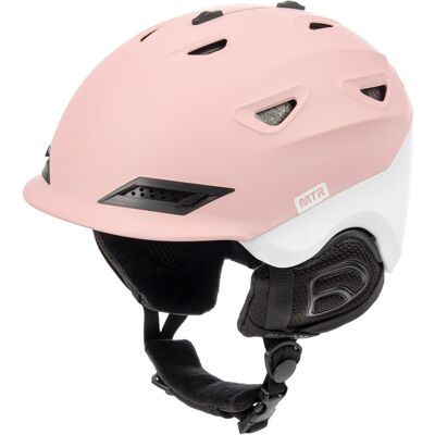 Kask Narciarski Meteor Montara L 58-61 Cm Biały/różowy Kask Narciarski Meteor Montara L 58-61 Cm Biały/różowy