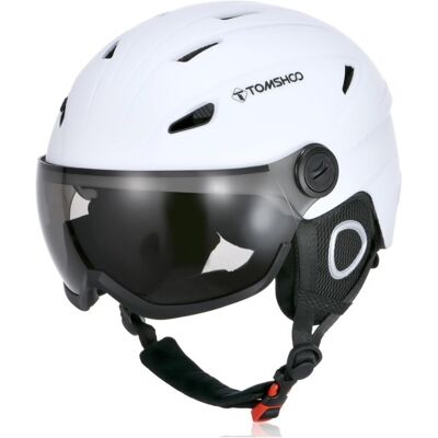 brak danych Kask narciarski TOMSHOO ze zdejmowanymi goglami rozm. L 59-61cm biały brak danych Kask narciarski TOMSHOO ze zdejmowanymi goglami rozm. L 59-61cm biały