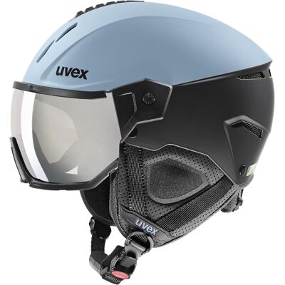 Kask narciarski UVEX Instinct Visor 60-62 cm niebieski Kask narciarski UVEX Instinct Visor 60-62 cm niebieski