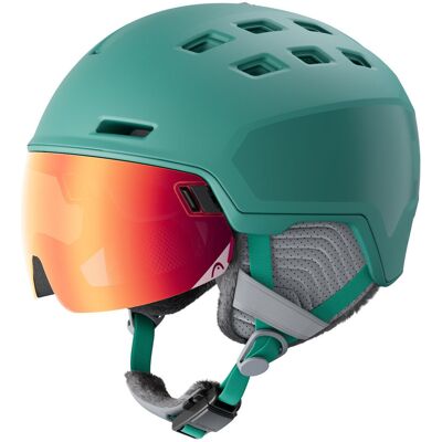 Kask z przyłbicą szybą HEAD Rachel Pro Green 2025 52-55 cm Kask z przyłbicą szybą HEAD Rachel Pro Green 2025 52-55 cm