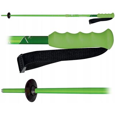 Kije narciarskie Komperdell Green Smash - Regulowane, Junior, Zielony Kije narciarskie Komperdell Green Smash - Regulowane, Junior, Zielony