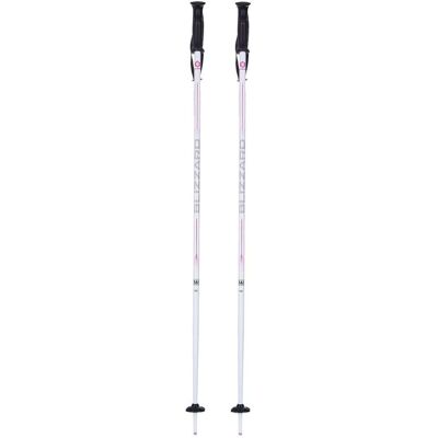 Kije narciarskie zjazdowe damskie BLIZZARD VIVA ELEVATE WHITE/SILVER/PINK 125 Kije narciarskie zjazdowe damskie BLIZZARD VIVA ELEVATE WHITE/SILVER/PINK 125