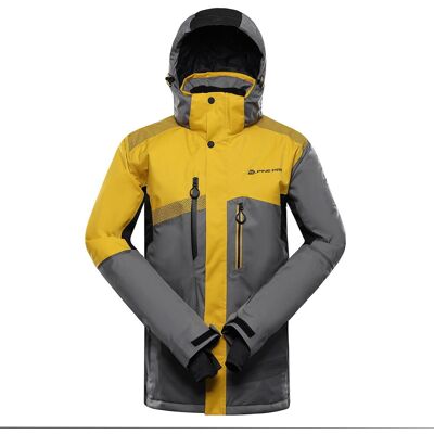 Kurtka męska narciarska snowboardowa 15.000 Alpine Pro Dear 2 k.żółty r.L Kurtka męska narciarska snowboardowa 15.000 Alpine Pro Dear 2 k.żółty r.L